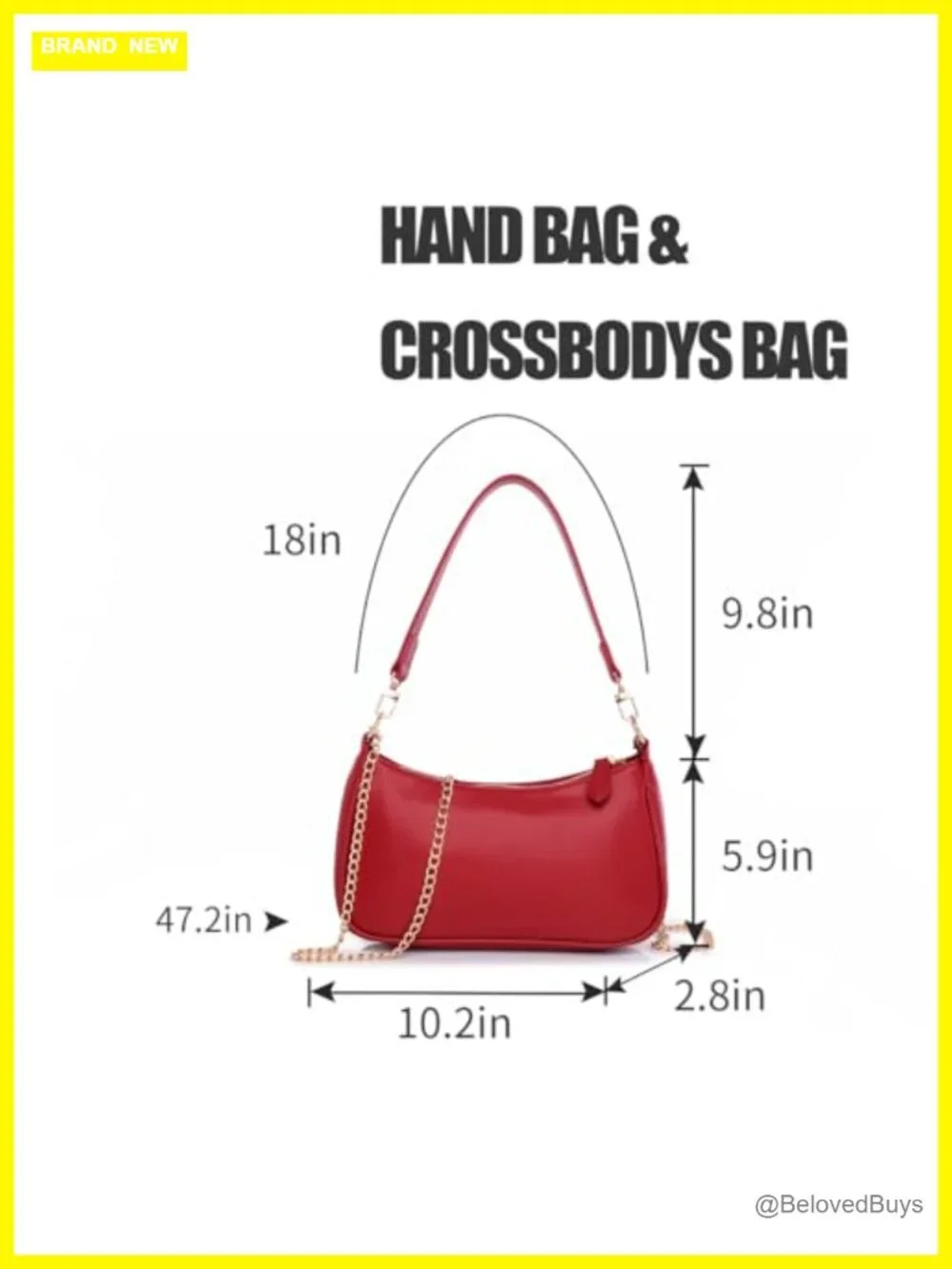 Faux Leather Hobo Crossbody Bag with Zipper Closure and Removable Straps